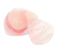 SECFOU 5pcs Guitar Picks Natural Resin Bass Pick Acoustic Guitar Plectrum for Electric Stage Performances