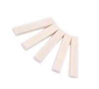 SECFOU 5pcs Polished Vintage Style Beef Bone Guitar Saddle for Acoustic Saddle Mount