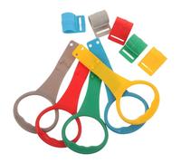 SECFOU 5Pcs Pull Up Rings for Playpen and Cribs Walking Training Rings with Handle Grip for Standing Assistance and Arm Strength Exercise