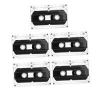 SECFOU 5pcs Recordable Blank Cassettes Empty Audio Tape Cassette Tapes for Recording for Music for Speech Audio for Recording Plastic