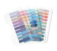SECFOU 5sheets Note Paper Notebook Stickers Self Adhesive Tabs for Book Annotation Cute Sticky Tabs Lined Paper for Study and Office Use