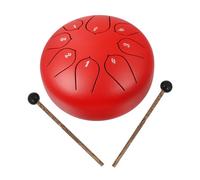 SECFOU 6-inch Chic Lotus Ethereal Drum 8-tone Steel Tongue Drum with Rust Resistance and Fixed Non-slip Features, Carbon Steel Material, for Meditation and Yoga Beginners