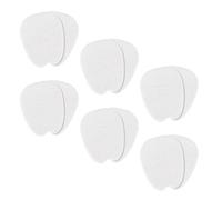 SECFOU 6 Pairs Forefoot Insoles Front Palms Pads Soft Lint High Heel Inserts Comfortable Shoe Tongue Patch Prevents Feet Sliding Forward White for Ballet Shoes