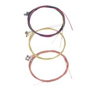 SECFOU 6-piece Set of Colored Guitar Strings for Acoustic and Classical Guitars Smooth Coated Compatible Mandolin and Flamenco