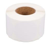 SECFOU 600pcs Round Printable Sticker Labels White Self-Adhesive Paper Easy to Wipe Surface for Sites and Shop Organising