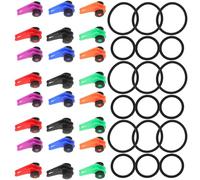 SECFOU 60pcs Fishing Rod Hook Keeper Lure Hook Holder Plastic and Rubber Wide Range Compatibility Efficient Bait Attachment for Fishing Trips and Group Activities