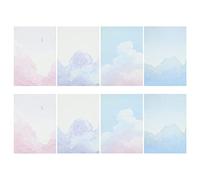 SECFOU 64 Pcs Assorted Colour Letter Paper Set for Writing Smoothly with Elegant and Classic Design for Lyrics Love Notes Holiday Letters