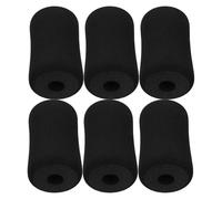 SECFOU 6pcs Black Foam Pads for Gym Equipment Covers Comfortable Sponge Padding and Ankle Leg Protection, for Situps and Fitness Routine at Home Gym