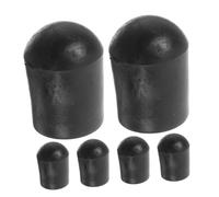 SECFOU 6pcs Cello Tailpiece Gasket Rubber Tip Stopper for Double Bass Endpin Protector Non-slip Grip Pad for Concert Practice and Travel