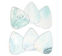 SECFOU 6pcs Decorative Guitar Picks Variety Pack Folk Guitar Accessories for Acoustic Bass Plectrum for Beginners Performers Unique Design for Sharing