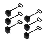SECFOU 6pcs Kazoo Silicone Covers Protective Mouthpieces for Kazoo Dustproof and Practical Suitable for Black