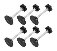 SECFOU 6pcs Knurled Thumb Screw Bolt Drive Walker Accessories Enhanced Grip Simple Maintenance Plastic Galvanised Carbon Steel for Walker Arm Rest Attachment Seniors