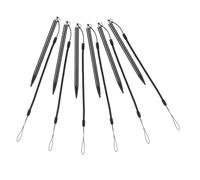 SECFOU 6pcs Metal Resistive Stylus Pens for Touch Screen Devices Durable Precision Drawing Tool with Anti-lost Tether for Tablets Phones and Digital Art
