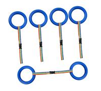 SECFOU 6pcs Safety Walking Rope Rings for Preschool Outdoor Use Lost Leash Harness with Frog Clip Suitable for Kindergarten Outings Hiking and Daycare Activities