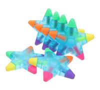 SECFOU 6pcs Star Shape Highlighters Lightweight Colour Coding Pens for Writing and Drawing, Creative Five Point Star Design Office Desk Accessory for Students and Teachers