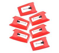 SECFOU 6pcs Turntable Record Player Needles Replacement Phonograph Stylus for Vinyl Turntables Durable and Compatible Needles for Optimal Sound Quality and Long Lifespan