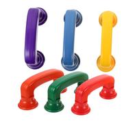 SECFOU 6Pcs Whisper Phones Plastic Educational for Speech Therapy Early Learning Color Recognition Hearing Training Lightweight and Portable