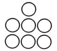 SECFOU 7pcs Crystal Singing Bowl Rubber Rings Cushion Set, 103mm Inner Diameter Sound Bowl Pads for Music Studio, Schools, and Home Ritual Instruments Stability