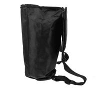 SECFOU 8-inch Waterproof African Drum Backpack Bag, Single-layer Large Capacity Black Music Instrument Storage Pouch Dual Carry Handle and Shoulder Straps for Travel