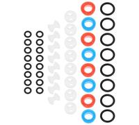 SECFOU 8 Set Replacement Ceramic Disc Tap Cartridges with Silicone and Ceramic Materials, Universal Compatibility Faucet Repair Kit Prevents Leaks for Shower and DIY Plumbing Tasks