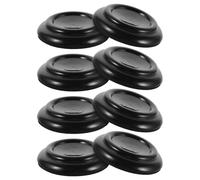 SECFOU 8pcs ABS Piano Leg Pads for Upright Pianos Non-Slip Round Caster Cups Floor Protectors Noise Reduction Feet Covers for Hardwood and Tile Floors in Home, School, and Professional