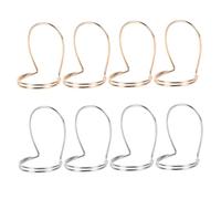 SECFOU 8pcs Metal Guitar Finger Picks Set for Thumb and Index, Gold Silver Bass and Banjo Plectrums, Creative Ring Picks for Guitar Players and Instrument Accessories