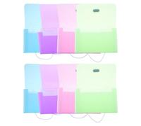 SECFOU 8pcs Mini Accordion Binder Organizer with 13 Pockets, Pp Material Expanding Receipt Folder for Efficient Document Classification, Protects Paperwork from Bending, for Business