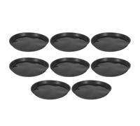 SECFOU 8pcs Round Concrete Stepping Stone Molds, Plastic Garden Path Cement Molds with Versatile Applications and Deformation Proof Design, for Backyard Pathways and Landscaping