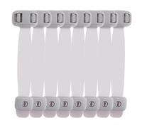 SECFOU 8Pcs Safety Drawer Locks with Double Button Press Grey Adhesive Storage Locks for Babyproofing Cabinets and Drawers for Home Use