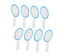 SECFOU 8pcs Score Board Whiteboard Paddle Blank Writable Lapboard for Classroom Games Dry Erase Judge Voting Paddle Auction Plastic Mini Handheld Rewritable Board