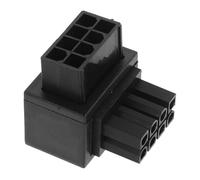SECFOU 8pin Tool Free Installation, Plastic and Alloy Material Right Angle CPU Power Adapter Cable for Mainboard Desktop Platforms Computer Cases