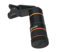 SECFOU 8x Phone Telescope Lens for Smartphones, High Definition Phone Camera Lens with Clamp, Abs Build, Small Distortion and 9° View for Concerts and Watching the Game