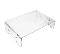 SECFOU Acrylic Monitor Stand Riser for Office Desk, Desktop Monitor Rack with Simple and Practical Design, Reducing Neck Strain for Comfortable Computer Use