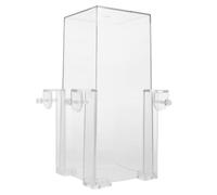 SECFOU Acrylic Suspended Fish Elevator Tank for Betta Fish, Vacuum Negative Pressure Design with Water Level Maintenance, Space Saving and Sleek Minimalist Style for Desktop or Window