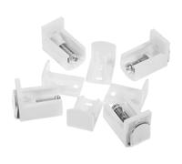 SECFOU Adjustable Blind Brackets 4Pcs for Blinds, POM Iron Window Blind Mounting Brackets for Office and Shower Curtain