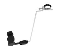 SECFOU Adjustable Clarinet Phone Mount with Long Arm Holder Portable Saxophone Lyre Clip for Sheet Music Metronome Apps Vibration-reducing Metal Stand for Marching Band Practice