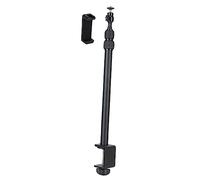 SECFOU Adjustable Desk Camera Mount Stand Rotation for Webcam and Light Telescopic Height Sturdy Clamp for Versatile Photography and Streaming