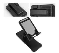 SECFOU Adjustable Foldable Portable Phone Stand Desk Holder with Protective Silicone Pad Compatible with Mobile Phones and Tablets, Lightweight Aluminium Alloy and Abs Material for Home