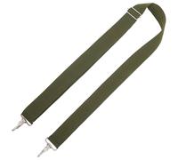 SECFOU Adjustable Military Green Snare Drum Harness Strap 145cm with Metal Hooks, Polyester Marching Band Sling for Parade and Concert Percussion Support