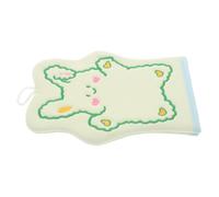 SECFOU Adorable Cartoon Rabbit Bathing Glove for Boy Girl Soft Fabric Exfoliating Mitt Dual-Sided Scrubbing Accessory for Toddlers Fun Bath Cleaning Tool