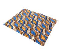 SECFOU African Fabric Quilting Squares with Doublesided Design, Polyester Material for Patchwork and Craftwork Sewing, Unique Geometric Print Fabric for DIY Quilting Projects and Artistic