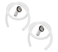 SECFOU Air Conditioner Drain Hose Kit with Elbow Adapter PVC and Abs Material 2 Sets Easy Installation and Cleaning, Portable Water Drain Tubing for Window Air Conditioning Systems