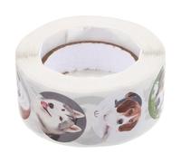 SECFOU Animal Design DIY Label Stickers 500 Pieces Roll Self-adhesive Decorative Stickers School Reward Stationery for Children’s Crafts and Learning