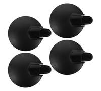 SECFOU Anti-Scalding Coffee Carafe Lid Replacement 4Pcs Black Sturdy Pot Caps with Safe Handling for Camping Office Kitchen