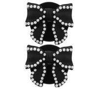SECFOU Aromatherapy Diffuser for Vehicle Interior Decor, 2pcs Ornament Bow Shape Air Freshener Clips Compact and Lightweight Alloy and Plastic Fragrance Diffuser, Elegant Creative Car