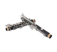 SECFOU B♭ Clarinet for Beginners and Students, Bakelite Material, Black Color, Complete Clarinet Set with Case and Cleaning Cloth, Suitable for Practice and Orchestra Performance