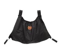 SECFOU Baby Stroller Organizer Storage Bag Hanging Pouch for Baby Bottle and Snack Foods, Black Polyester Stroller Accessories, Practical Organizer for Outdoor Use