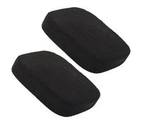 SECFOU Bamboo Charcoal Facial Cleansing Sponges 2Pcs Thick Black Face Puff with Storage Box for Oil Control and Deep Pore Cleaning
