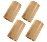 SECFOU Bamboo Cupping Cups 4pcs Medium 5-6cm Diameter Muscle Massage Set Non-Suction Fire for Back Therapy and Wellness Relaxation