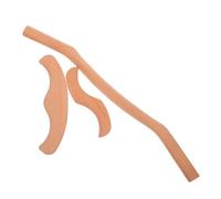 SECFOU Beechwood Gua Sha Massage Scraping Set with Large M, Small M, and S-Shaped Wooden Muscle Sculpting Sticks for Full Body Therapy, Natural Wood Body Guasha Tools for Spa and Home Use